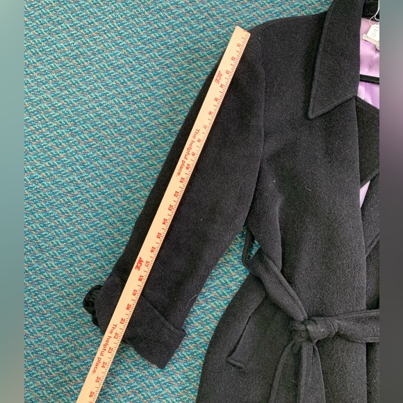 Jasper Conran Alpaca Wool Blend Lined Wrap Coat sz 10 PW 12 - Picture 11 of 11